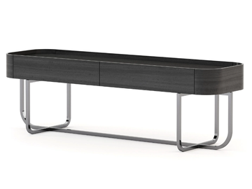 HIS - Rectangular wood veneer console table with drawers by Stylish Club - view 2